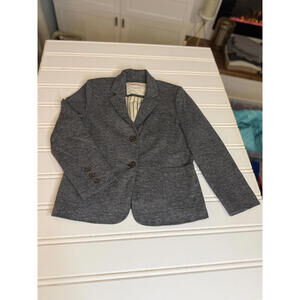 Anthropologie Cartonnier Wool Blend Blazer Jacket Women's Sz 10